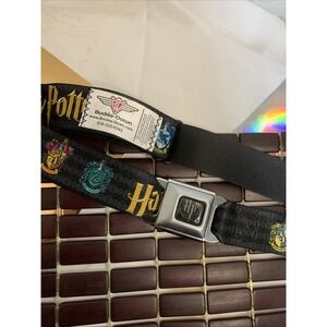 Buckle Down Harry Potter Slytherin Gryffindor Seatbelt Style Adjustable XL 32-52
